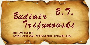 Budimir Trifunovski vizit kartica